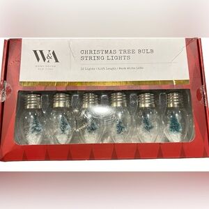 WEST & ARROW NWT 12ct Christmas tree bulb string lights